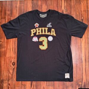 Rare Mitchell & Ness Allen Iverson Philadelphia 76ers NBA Jersey T-Shirt XXXL